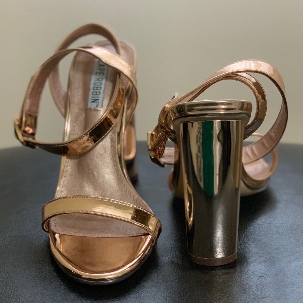 Metallic Rose Gold Heels